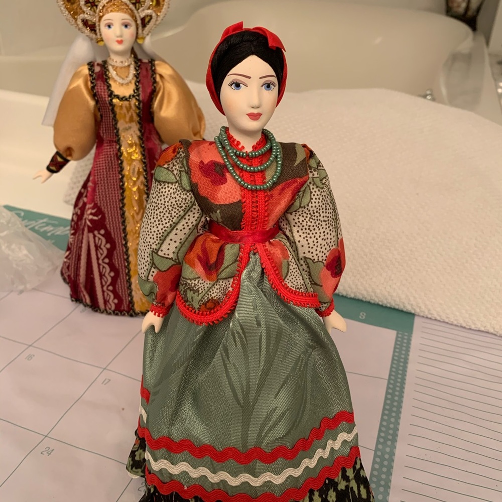Handmade one of a kind porcelain doll